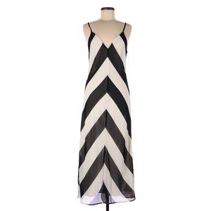 CHRISTOPHER JOHN ROGERS X TARGET Black & White Striped Chevron Slip Dress *NWT*